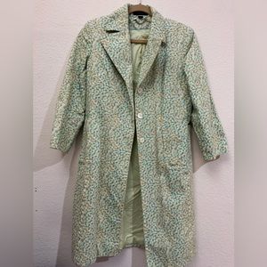 Vintage flower trench coat